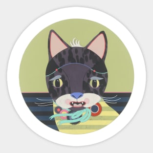 Scaredy Cat Sticker